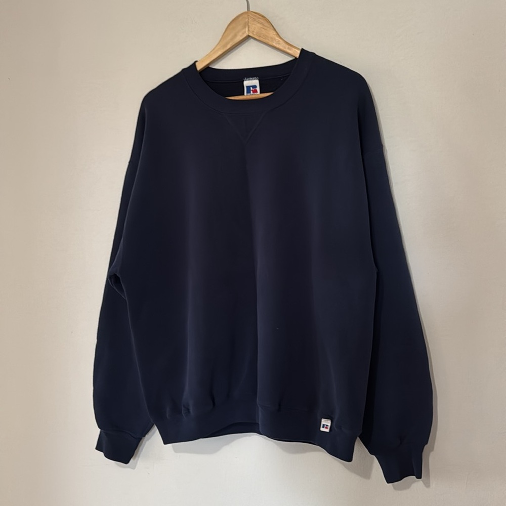 Vintage Russell Athletic Crewneck / XL / 90s / Navy Blue - Picture 2 of 6